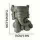 thumbnail image 3 of pstuiky Estatua de elefante en maceta de hormigón, figura decorativa para jardín exterior., 3 of 8