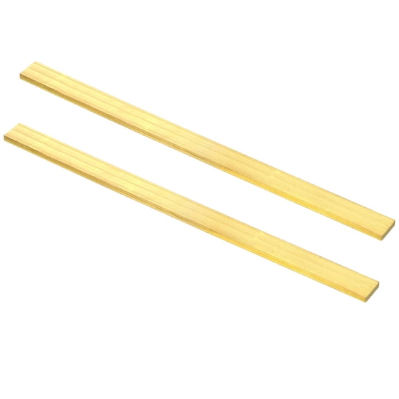1/12" x 3/8" x 20" H59 Brass Flat Bar, 2 Pcs Solids Brass Bars Stock for DIY Crafts, Framing and Home Decoration