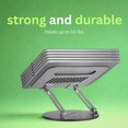 thumbnail image 6 of WYLQQ Rotating Stand for Laptop, 2025 New Upgraded Adjustable Computer Stand with 360 Rotating Base,Foldable Laptop Riser, Portable Save Desktop Space, 6 of 9