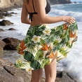 thumbnail image 6 of Gamivast Sarong Cover up for Women Tropical Print Wrap Skirt Swimsuit Cover up Skirt Flowy Beachwear Vacation Resort Wear Cruise Poolside Beach to Boardwalk, 6 of 6