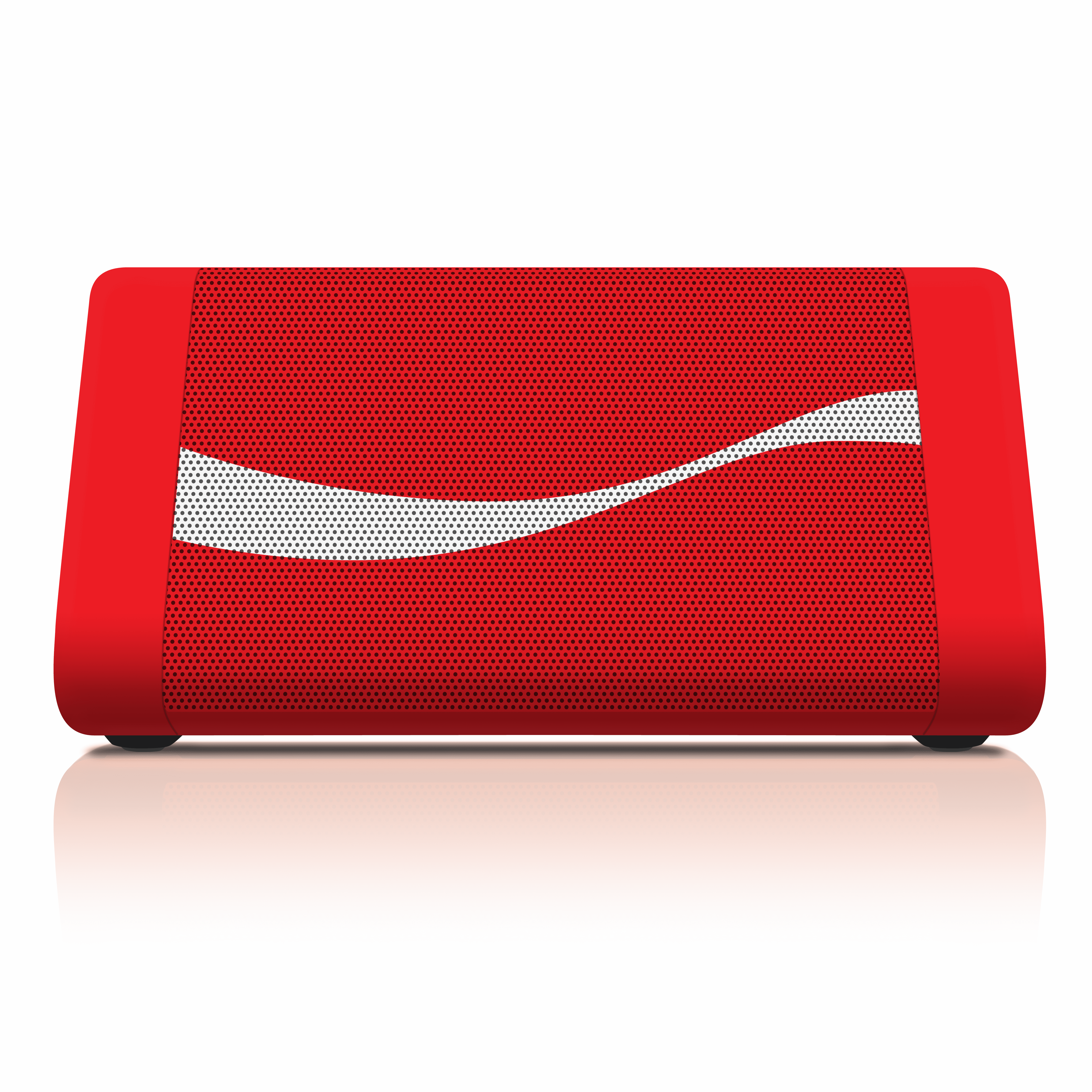 Oontz Angle 3 Water-Resistant Wireless Bluetooth Speaker, Coca-Cola Red