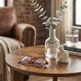 thumbnail image 6 of ZEXVIDA Round Side Table, 3-Tier Small Round End Table WithOpen Storage Shelves, Nightstand for Small Spaces, Living Room,Rustic Brown, 6 of 8