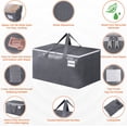 thumbnail image 3 of Large Moving Boxes and with Zippers & Handles Moving Supplies with lids, Heavy Duty Totes for Storage Bags for Space Saving, Fold Flat, Moving and Storing 93L, 6 Pack, 3 of 5
