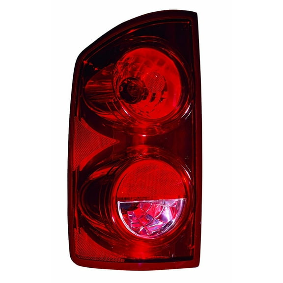 KAI New CAPA Certified Standard Replacement Driver Side Tail Light Assembly, Fits 2007-2008 Dodge Ram 1500