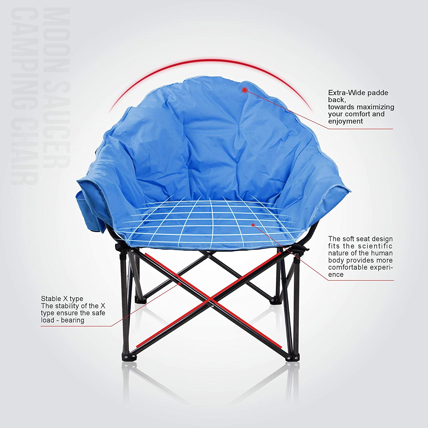 New！Flannel Cushion for High-back Camping Chair | Ship out in late January