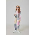 thumbnail image 5 of Arshiner Girls Tie Dye Outfits Sweatsuits Set Cute Pullover Hoodies Sweatshirts Jogger Sweatpants Outfit, 5 of 9