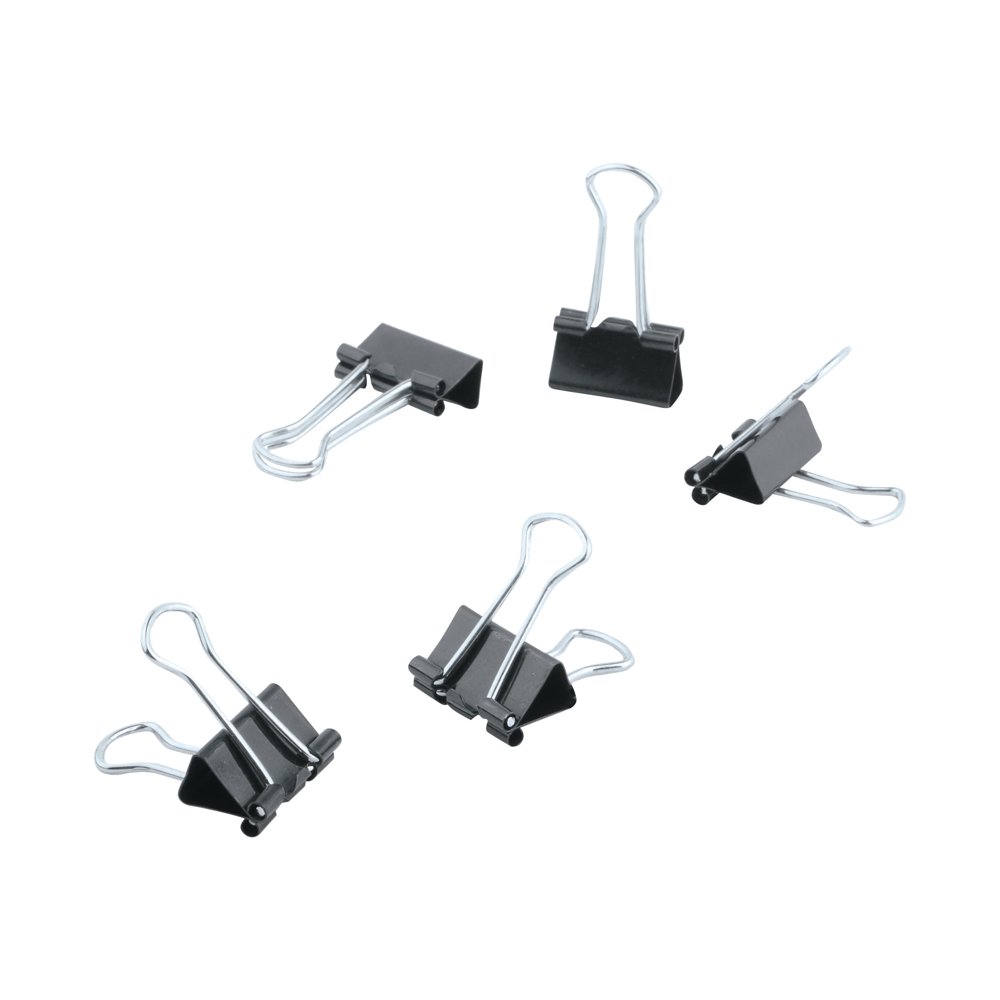 Universal Foldback clips 0.5 in, mini metal, steel wire black