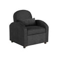 thumbnail image 4 of Serta Thornton Modern Convertible Chair with Twin Size Sleeper, Black Chenille Fabric, 4 of 16