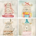 thumbnail image 1 of Great Art Now Ballerina, Deanie Beanie, Native & Rue Bear by Natalie Timbrook 4 Piece Canvas Art Set Each 14"W x 14"H, 1 of 5