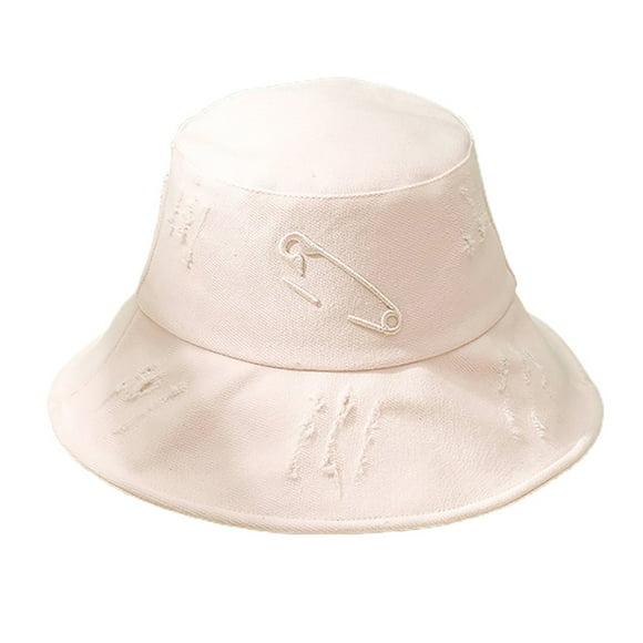 Unisex Embroidered Pin Pattern Fishman Hat Adjustable Sun Cap for Travel
