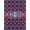 Red White Blue, Pattern 6, variant on ODIKA Front Border Patriotic Striped Stars Festive Generic Door Independence for Playroom, Bedroom, Reading Nook, Pet Friendly & Kids Safe Play