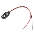 thumbnail image 2 of Unique Bargains 5pcs DC 9V Battery Clip I-Type Buckle Connector Lead Wire 14.5cm Length, 2 of 6