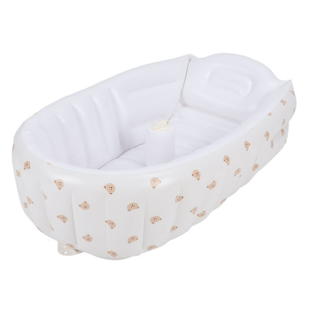 Bañera inflable para bebés, plegable, para recién nacidos, asiento portátil para baby shower con bomba de aire incorporada, tipo C