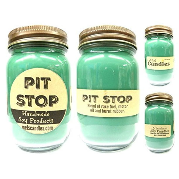 Pit Stop 16 Ounce Country Jar Handmade Soy Candle Walmart Com Walmart Com
