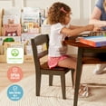 thumbnail image 5 of ECR4Kids Wooden Hideaway Chair, Children's Furniture, Dark Walnut/Grey Wash, 2-Pack, 5 of 9