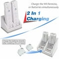 thumbnail image 3 of Dual Charger Dock with Two Rechargeable 2800mAH Batteries Compatible wtith Wii Remote Controller, 3 of 8