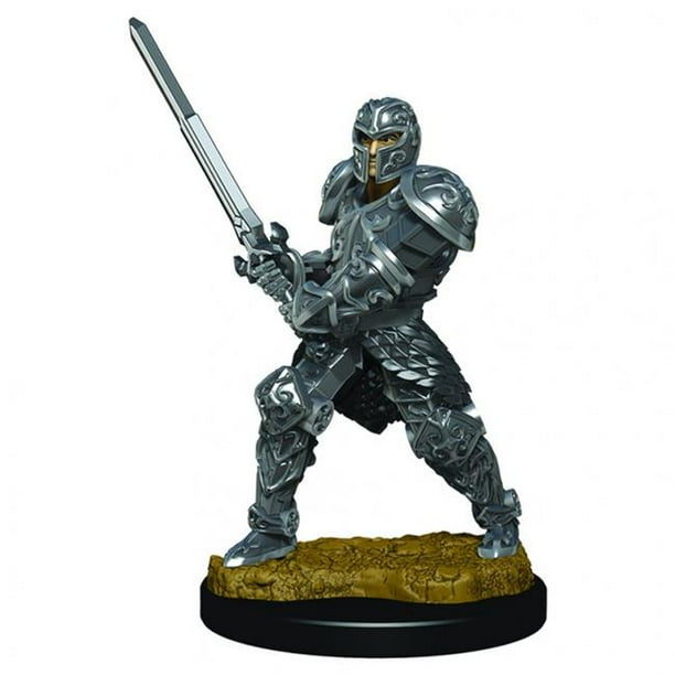 WizKids WZK93017 Dungeons & Dragons Icons of the Realms Premium Male Human Fighter Miniature