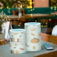 thumbnail image 3 of Yayeee Flameless Candles with Remote Flickering Battery Operated Multi Color Changing, Beige Fall Acorns Pattern, 3 of 7