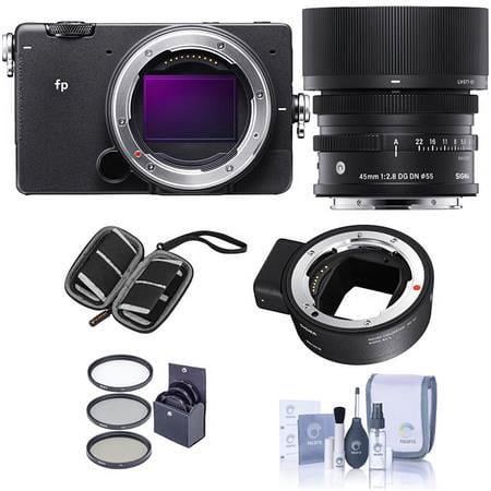 UPC: 0192223184428 | fp Mirrorless Digital Camera with 45mm f/2.8 DG DN Contemporary Lens  Bundle with Sigma MC-21 Mount Converter Canon EF to Leica L & Filter Kit