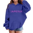 thumbnail image 1 of Moonsky Sudadera con capucha y cordón HUNTRX, estampado de grupo de chicas coreanas, jersey corto, suave y cómodo, top de manga larga para primavera y otoño. Azul 150, 1 of 5