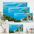 thumbnail image 4 of Designart House Near The Sea Colorful Flowers I Canvas Wall Art, 4 of 4