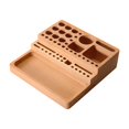 thumbnail image 1 of Organizador de escritorio, caja de herramientas para manualidades, expositor, con ranuras, caja de almacenamiento creativa profesional de madera para, 1 of 8
