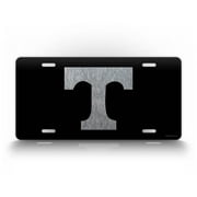 Tennessee Power "T" License Plate TN Auto Tag Volunteers Vols Big Orange Football BLACK & SILVER