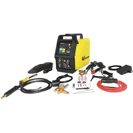 

luxury Weldpro Omni 210 Dual Voltage 115V/230V AC/DC Multi-Process Welder - MIG/Flux Core/Stick/ACDC High Frequency TIG with Pulser and Aluminum Balance/Frequency Control 3 year warranty