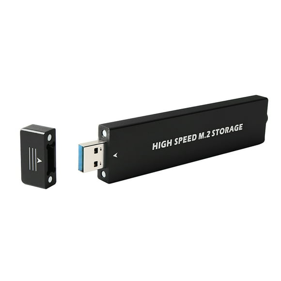 Yeacher M.2 Hard Disk Case M.2 SSD to USB3.1 Type-A HDD Enclosure Support /NVME Protocol Not Support PCI-E AHCI Protocol Black