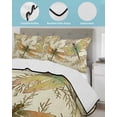 thumbnail image 4 of Vintage Dragonfly Full Size Down Alternative Comforter, Lightweight Comforter Quilt Bedding Set with Pillow Shams Vintage Brown Tree Branch All Seasons Bed Comforter Duvet Insert 78"x90", 4 of 7