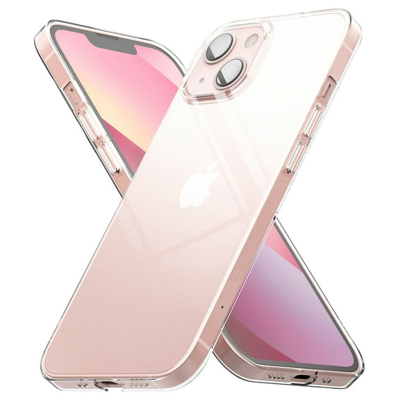 Ringke Slim Case Compatible with iPhone 13 mini, Lightweight Thin Soft Premium Coating Hard PC Cover - Clear