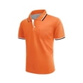 thumbnail image 4 of Mens Big & Tall Golf Shirts Summer Short Sleeve T-Shirts for Men Plus Size S-5X Casual Pullover Button Collared Workout Tees Tops, 4 of 5
