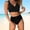 Black, variant on HAIJIE Tankini Women's Swimsuits 2 Piece Sheer Mesh Swimsuit Dress Womens 2 Piece Swimsuits for Women Beach Towel Wrap Skirt (Hot Pink,M)