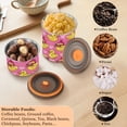 thumbnail image 6 of Yellow Duck Hearts Airtight Coffee Bean Canister 17oz Food Storage Containers with Lids For Gournd, Tea, Sugar, Flour, Rice, Cereal, Candy Cookie Jar, 6 of 8
