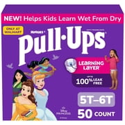Pull-Ups Girls' Potty Training Pants, 5T-6T (46-60 lbs), 50 Count (Select for More)