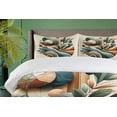 thumbnail image 3 of Ambesonne Monstera Duvet Cover Set, Sage Love Boho Mid Century, Calking, Teal Amber Olive Green, 3 of 6
