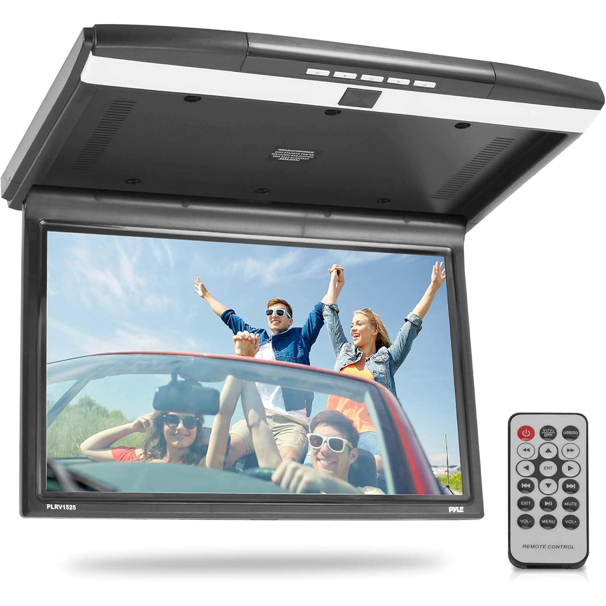 Pyle Multifunctional Car Video Monitors with Remote, ABS Beige, 19.7 x 12.2 x 1.7 Inches, 6.85 lb