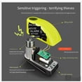 thumbnail image 3 of 120dB Motorcycle Disc Lock Alarm With Type-C Charging, Waterproof Bike Wheel Lock With Anti-Theft Cable, Scooter Security Padlock,Yellow, 3 of 6