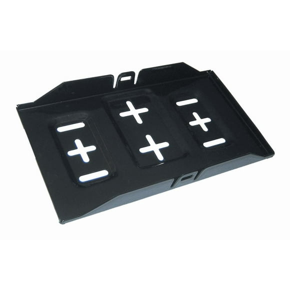 WirthCo Battery Tray 21085-7 For Use With Group 24 Battery; Black Vinyl Coated Metal; Bulk Pack
