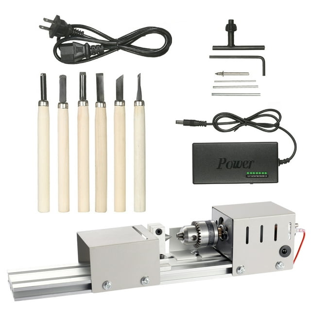 Yeacher Beads Grinding and Polishing Machine Mini Lathe DIY Woodworking Craft Rotary Machine