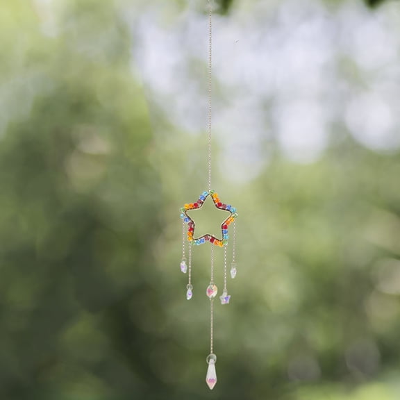 ELAYARD Attractive Crystal Hanging Sun Catcher Prism for Indoor Window Design