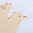 thumbnail image 4 of EeaseMX 10 colgantes de madera para pájaros navideños, decoración de madera para manualidades, adornos colgantes para árbol de Navidad., 4 of 7