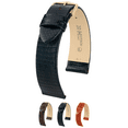 thumbnail image 1 of Hirsch Lizard Leather Watch Strap - Black - L - 14mm - Gold Buckle - Lizard Leather Band, 1 of 10