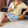 thumbnail image 3 of Wukai Gnome Pool Party Men’s Short Pajama Pants With Pockets Soft Sleep Pj Shorts for Men-XX-Large, 3 of 6