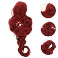 thumbnail image 4 of LOLIPPYY Long Ponytail Hair Extension Wavy Curly Claw Clip Ponytail Natural Looking Synthetic Fake Hairpiece for Women - Red, 4 of 7