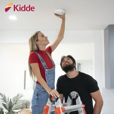Kidde Battery Operated Smoke & Carbon Monoxide Detector with LED Light & Voice Alert