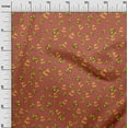 thumbnail image 3 of oneOone Soie Tabby Brun Rouille Tissu Abeilles Matériel de Couture Tissu Imprimé au Mètre 42 Pouces de Large, 3 of 4