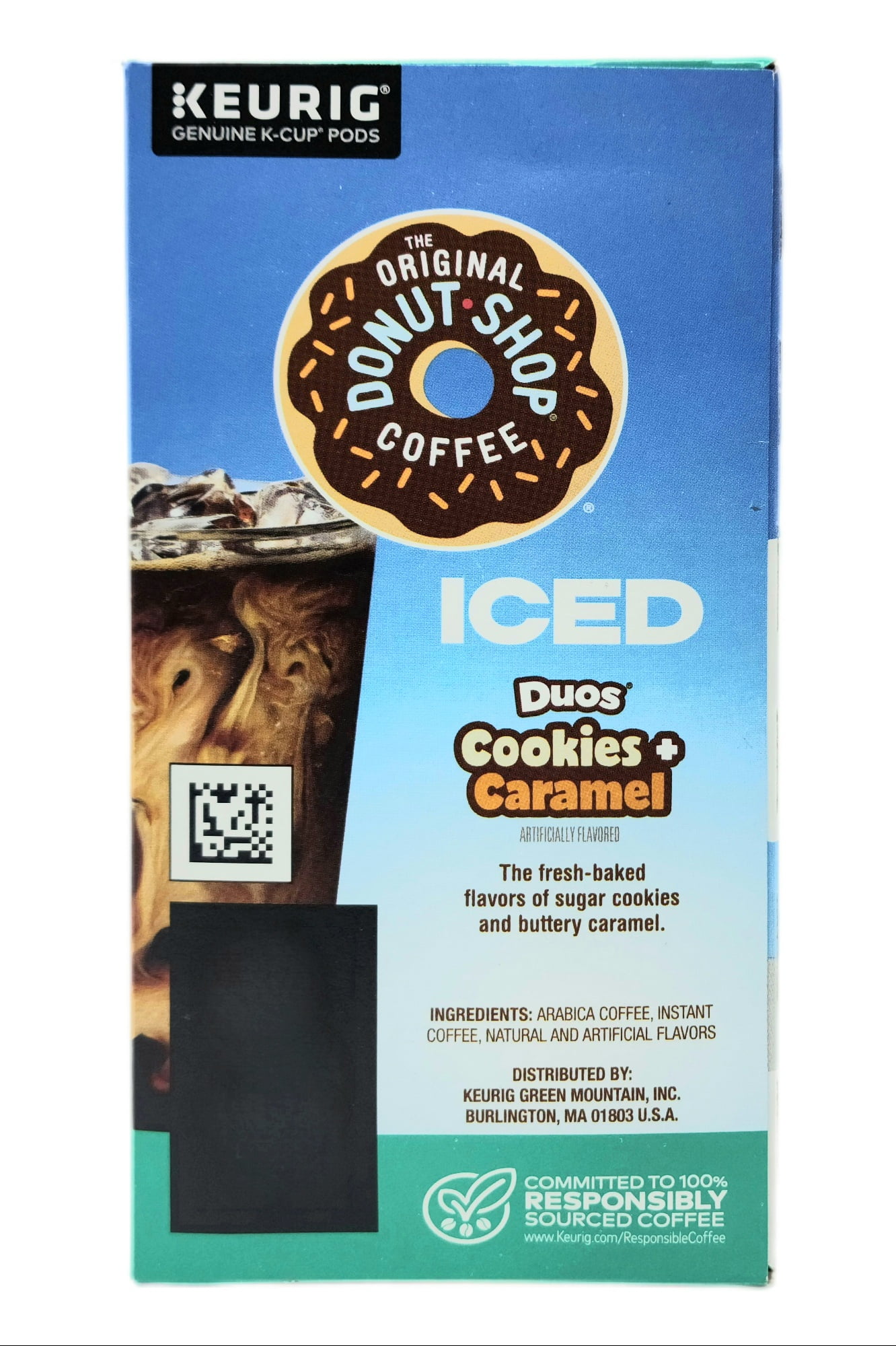 The Original Donut Shop Iced Duos Cookies + Caramel Iced Coffee Keurig K-Cup Pods Medium Roast