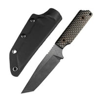 EDC Fixed Blade Knife, 8Cr13Mov Steel with G10 Handle, Full Tang Tanto Style, Comes with Sheath, Suitable for Camping, and Daily Work