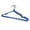 D, variant on Non Multi-functional Clothes Hanger Metal Stainless Steel Clothes Hanger 10 Pieces Shoulder Line Design Notched Velvet-Coated Pant Hangers Shiny Chrome Hooks